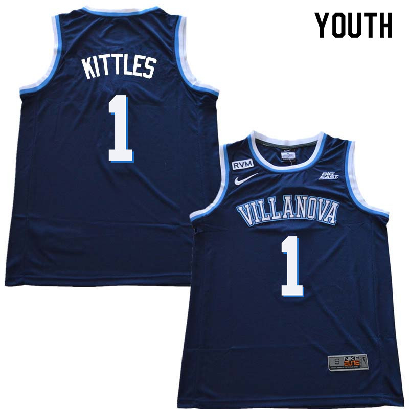 2018 Youth #30 Kerry Kittles Willanova Wildcats College Basketball Jerseys Sale-Navy